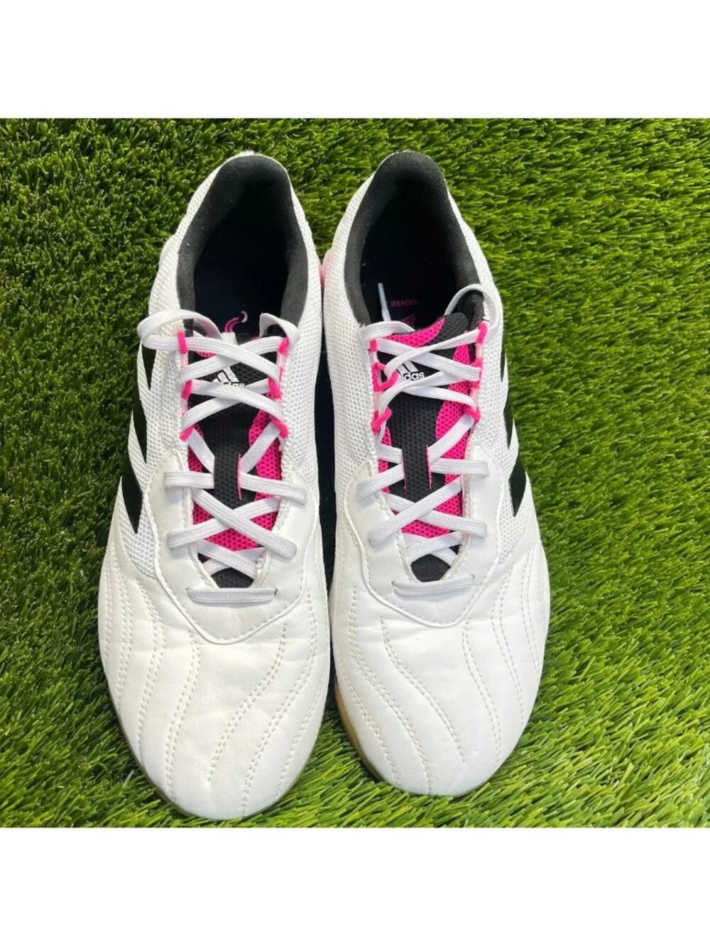 Adidas Copa Sense.3 Mens Size 10 White Black Indoor Running Spikeless Golf Shoes